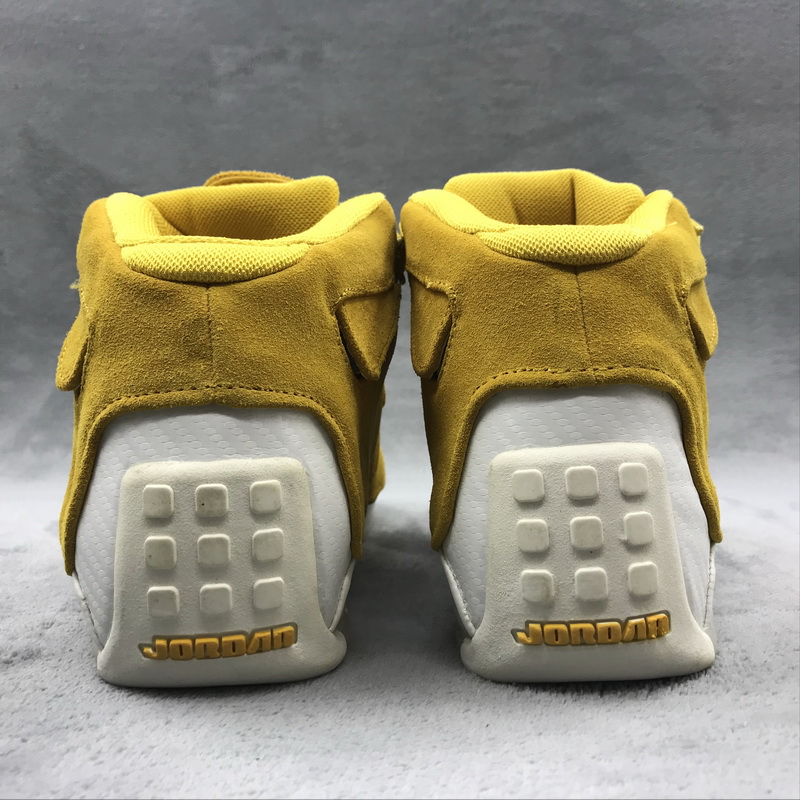 Authentic Air Jordan 18 Yellow Suede